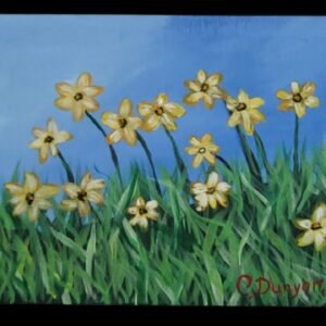 Flowers in the wind Print