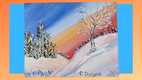 Dusk In The Hills Original Painting