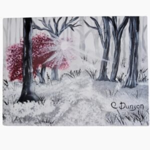 Sun Rays Through The Trees Print