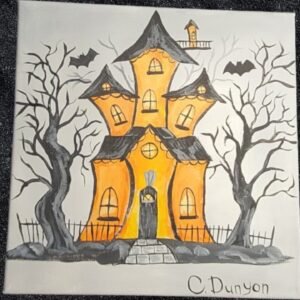 Spooky House Original Painting