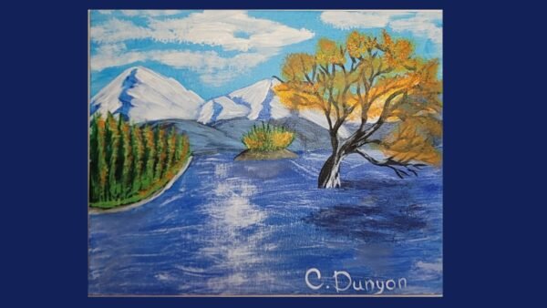 River Over Flowing The Banks Original Painting