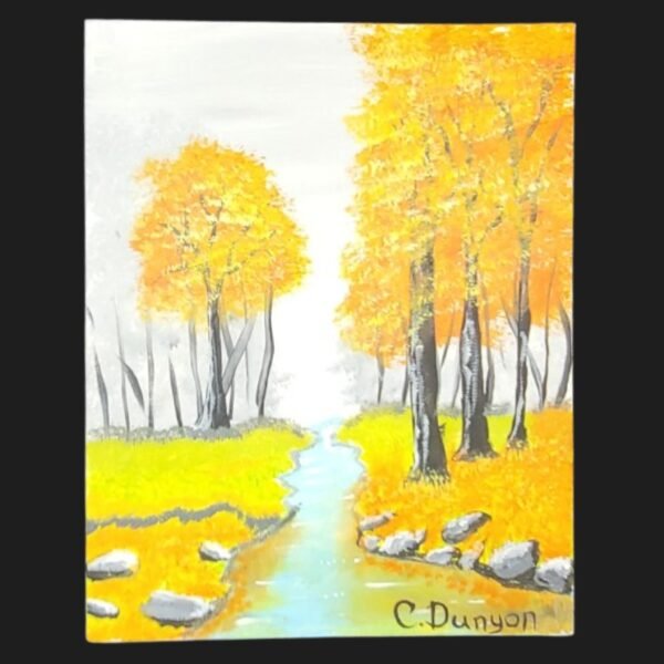River In The Fall Original Painting