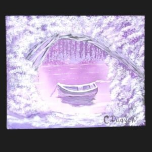 On The Lake in All purple Print