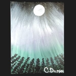 Moon Lite Northern Lights Print