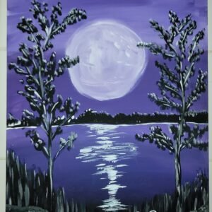 Purple Moon Print