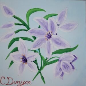 Purple Lillies Print