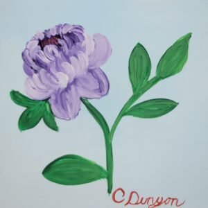 Purple Peony Print