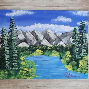River In The Mountains Original Painting