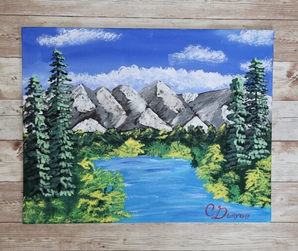 River In The Mountains Original Painting