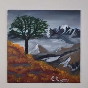 Misty Mountains Original Painting