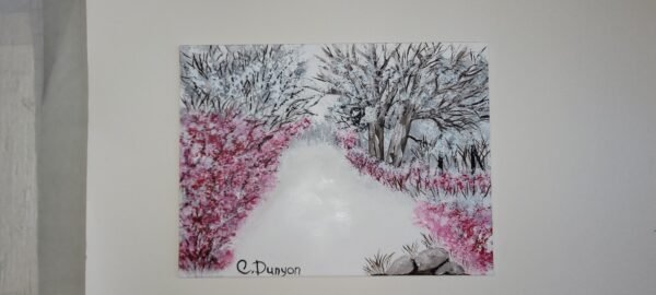 A Snowy Trail Original Painting