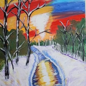 Sky Reflection In The River Print