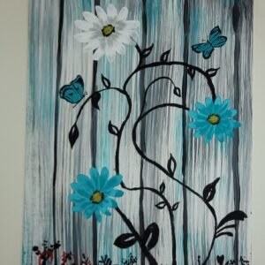Blue Flowers 1 Print
