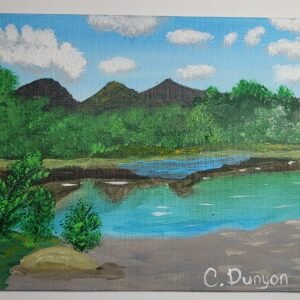 River View From The Mountains Original Painting