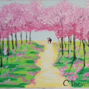 A Walk In The Cherry Trees Print