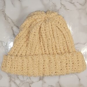 Adult/Youth Tan Crochet Hat
