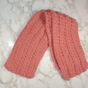 Mauve Crochet Scarf