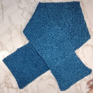 Turquoise Crochet Scarf