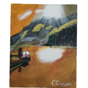 Mountain Sunrise On The Lake Original Painting