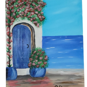 Beach front Home In Bloom Print