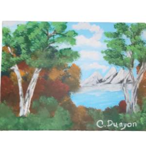 The Trees Turning Colors Original Painting