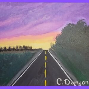 Driving at Sunrise Print
