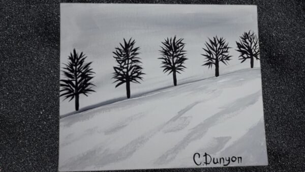 A Line Of Trees Original Painting
