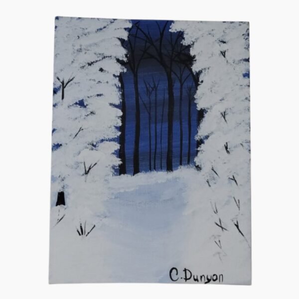 A cold path Original Painting