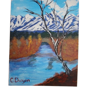 Earlie Winter Day By The River Original Painting