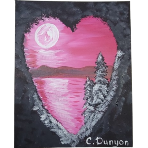Looking Through A Heart Original Painting