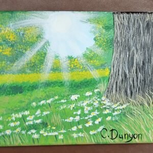 Peeking Behind The Trees Print