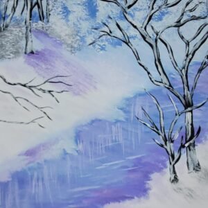 Frozen River Original Painting