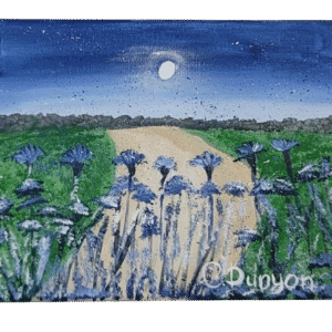 Blue Blossoms Original Painting