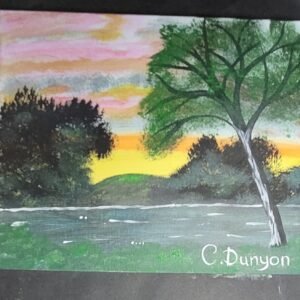 At Dusk By The Lake Print