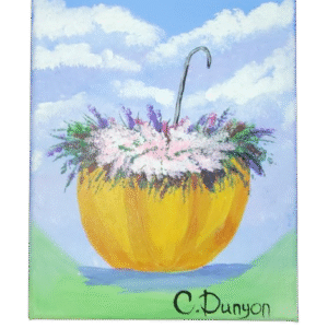 Umbrella Full Of Flowers Print