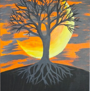 Looking Through The Branches Print